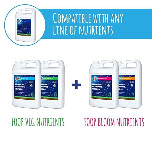 FOOP Sweetener: Organic Terpene Enhancer for Plants | Creates an Explosion of Trichomes | Contains 8 Organic Sugars | Works with All Growing Media and Nutrient Lines (1 Gallon)