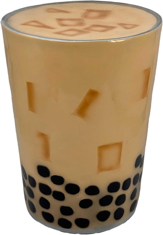 Galt International 18" Boba Milk Tea Stool Side Table | Asian Bubble Tea Boba Accent Table Cute Fantasy Fun Eclectic Home Decor Resin