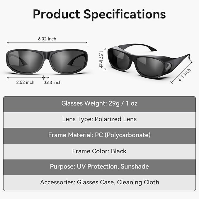 Indoor Hydroponics Grow Room Glasses with UV Protection for HPS, MH, LED Grow Lights (5 Pack)