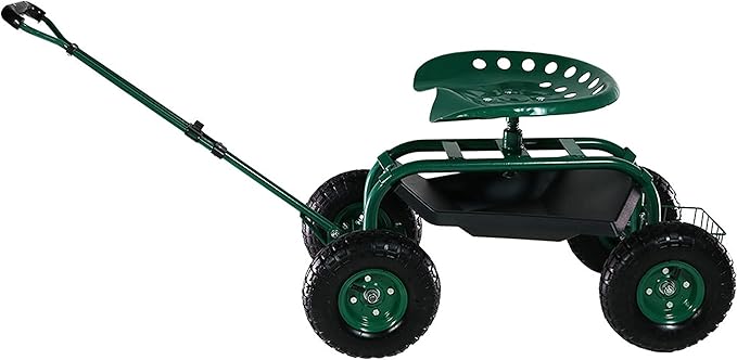 Garden Seat With Wheels - Thumbnail 4