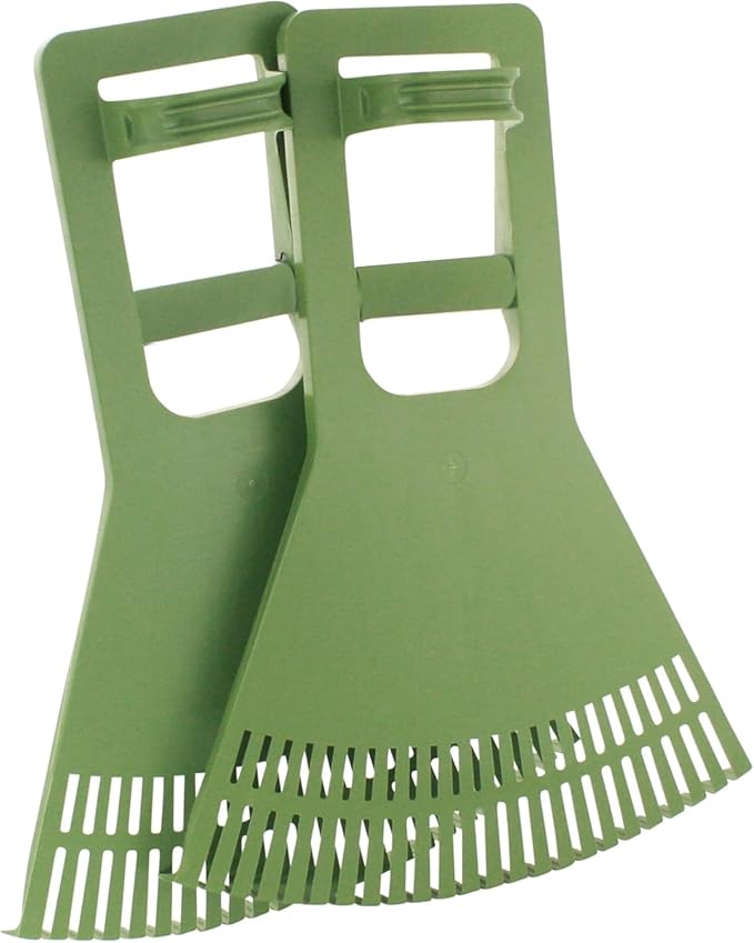 Pick-Up Claws | Leaf Scoop Picker Upper for Leaves, Mulch, Grass, Debris | Light-Weight Tall Wide Ergonomic Grip Easy Grabber Yard Cleanup Tool | Durable USA-Made Garden Collector Hand Rake by Vertex