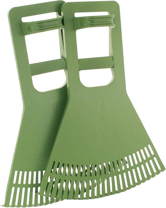 Pick-Up Claws | Leaf Scoop Picker Upper for Leaves, Mulch, Grass, Debris | Light-Weight Tall Wide Ergonomic Grip Easy Grabber Yard Cleanup Tool | Durable USA-Made Garden Collector Hand Rake by Vertex
