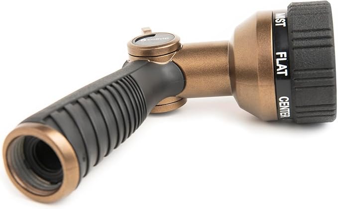 20-Pack Corvid Thumb Control 8-Pattern Garden Hose Nozzle, High-Pressure Adjustable Spray with Ergonomic Soft-Grip Handle and Durable Metal Construction, Ideal for Lawn & Garden, Car Washing