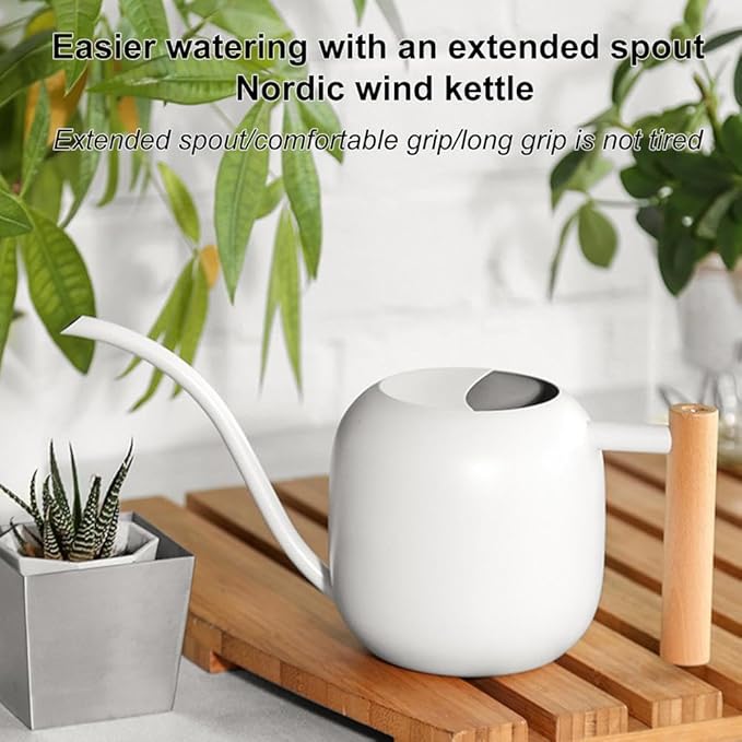 Small Watering Can Indoor Plants, 40oz/1.2L Garden Watering Can, House Plant Watering Can Cute Watering Pot with Long Spout for Indoor House Plants Bonsai Outdoor Garden Flower Decorative