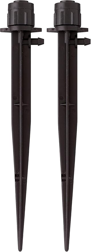 Orbit 67110 1/4" Barb Drip Irrigation Drip Micro-Bubbler on 6" Stake (Pack of 2)