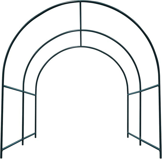 Multi-Size Large Garden Support Arch Frame Climbing Plant Arch Arbor for Flowers/Fruits/Vegetables (8.2ft x 7ft x 7.2ft)