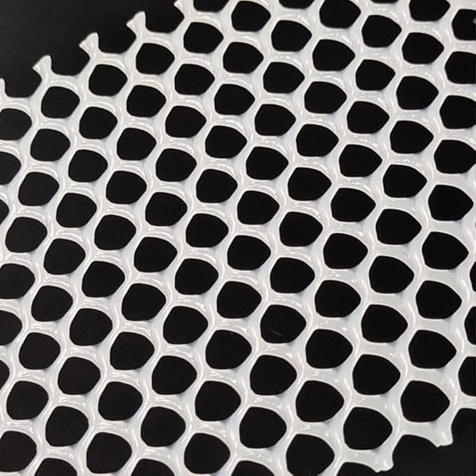 Plastic Poultry Netting Chicken Wire Fencing Net, Large Poultry Netting for Gardening, Dog/Rabbit/Deer, Temporary Barrier Outdoor Fence(Size:Mesh 0.47in-3.3ft Wx65ft L,Color:White)