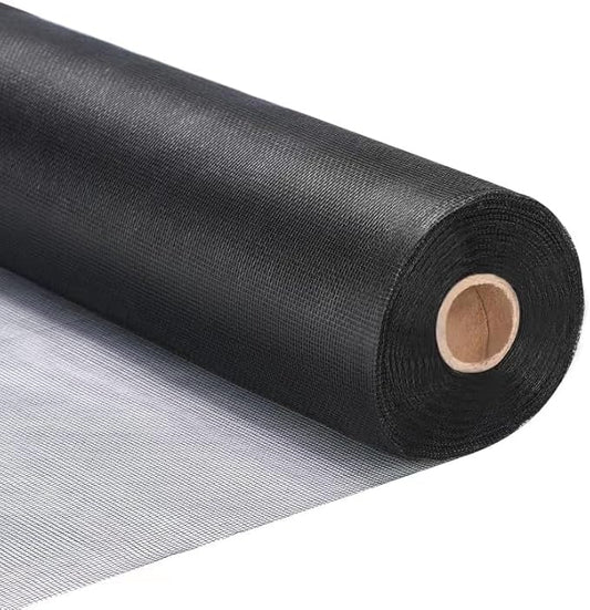Fiberglass Window Screen Roll 36” x 100’ Easy to Use Grey Replacement Window Screens for House Windows or Door