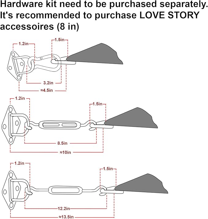LOVE STORY Custom Size 16'x18' Terra Red Sun Shade Sail Rectangle UV Block Canopy Patio Sail Sunshades Fabric for Outdoor Garden Carport (We Make Custom Size)
