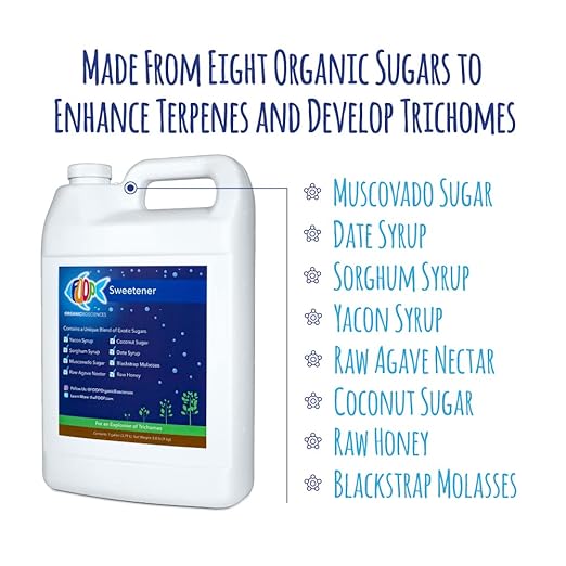 FOOP Sweetener: Organic Terpene Enhancer for Plants | Creates an Explosion of Trichomes | Contains 8 Organic Sugars | Works with All Growing Media and Nutrient Lines (1 Gallon)