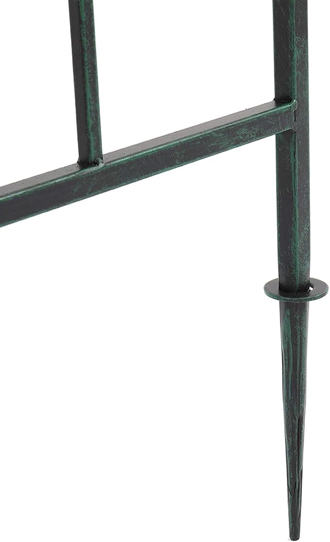 VINGLI Garden Arbor, Arch Walkway for Wedding Ceremony Party, Christmas Garden Decorations Steel Garden Trellis for Plant Climbing, Pergola for Garden, Backyard, Lawn, Bench (Dome)