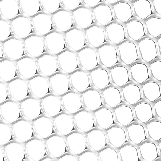 Plastic Wire Mesh Fence 0.47'' mesh Hole Plastic Chicken Wire mesh roll for Cat Dog Fencing Garden Poultry Farm Fence, Rabbits Chicken Snake Barrier(Size:33'L x 3.3'W Roll,Color:White)
