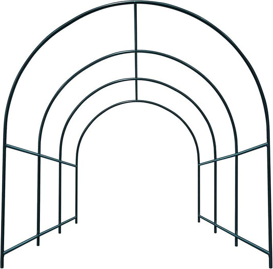 Multi-Size Large Garden Support Arch Frame Climbing Plant Arch Arbor for Flowers/Fruits/Vegetables (9.8ft x 7ft x 7.2ft)