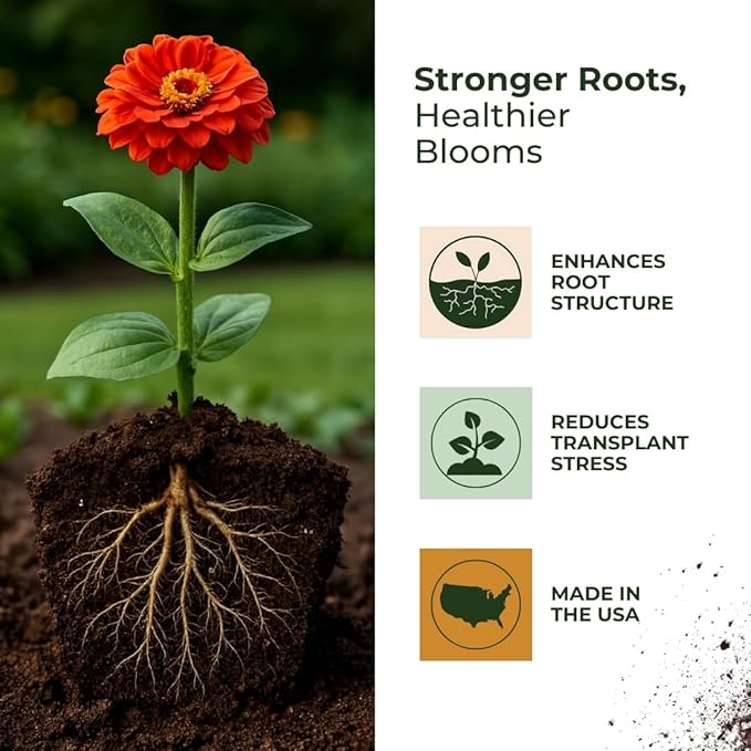 2 Pack Bloom Up Microbial Soil Amendment – Organic Plant Growth Booster for Soil Health & Root Development – Made in USA