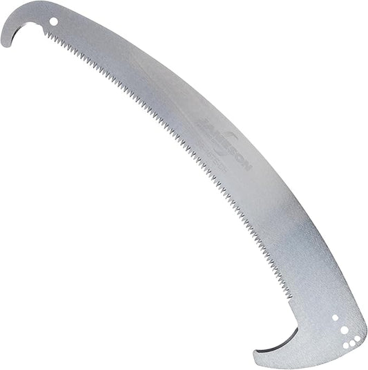 Jameson 16" Tri-Cut Double-Hook Saw Blade - Precision Cutting for Larger Branches, Fits Pole Saw Heads, Hard-Chrome Plated with Impulse Hardened Teeth for Long Life