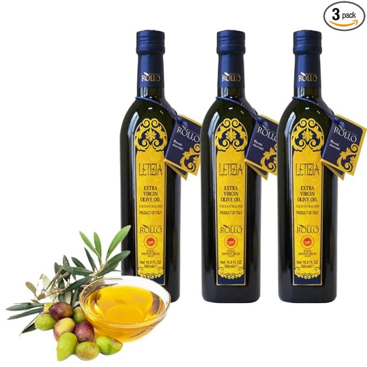 Letizia Sicilian Extra Virgin Olive Oil DOP 500 ml - Pack of 3