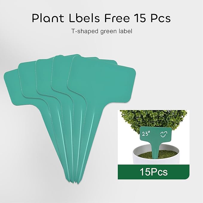 GROWNEER 144 Cells Peat Pots Seed Starter Trays 24 Packs Biodegradable Seedling Pots Germination Trays Organic Plant Starter Kit with 15 Pcs Plant Labels