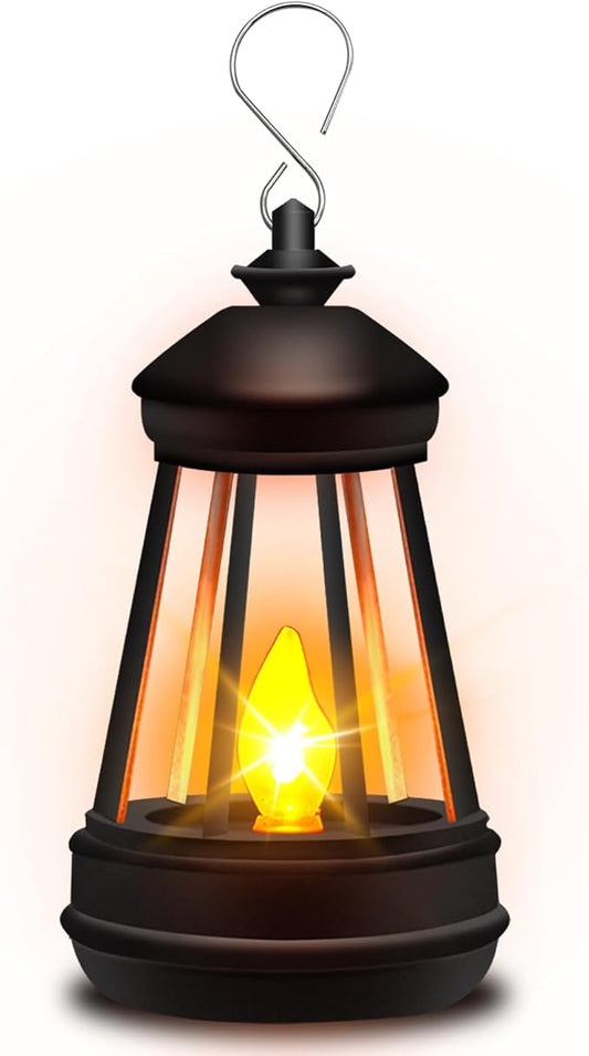 Mini Solar Lantern Lights Replacement for Outdoor Statue, Small Hanging Lantern Replacement, Waterproof Garden Decor Outdoor Lighting Decorative Lights for Yard Patio Lighting, Warm White, 1 Pack