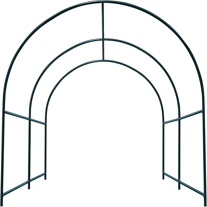 Strong Camel Steel Garden Arch Metal Garden Arch Multi-Size Climbing Plants Arch Arbor (6.5'x 7' x 7.2')