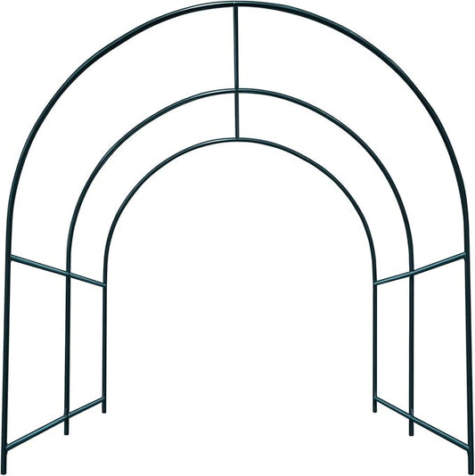 Strong Camel Steel Garden Arch Metal Garden Arch Multi-Size Climbing Plants Arch Arbor (6.5'x 7' x 7.2')
