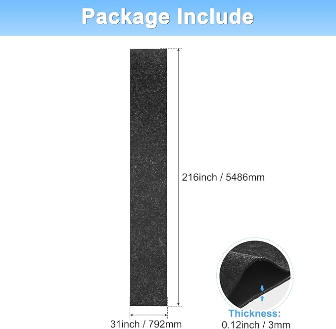3MM Thickened Outdoor Storage Shed Mat, 18 x 2.6 FT Garage Floor Mats with Reusable, Washable, Non Slip, Durable for Protects Garage Floors/Driveways/Entrance Doors/Deck [Gray]