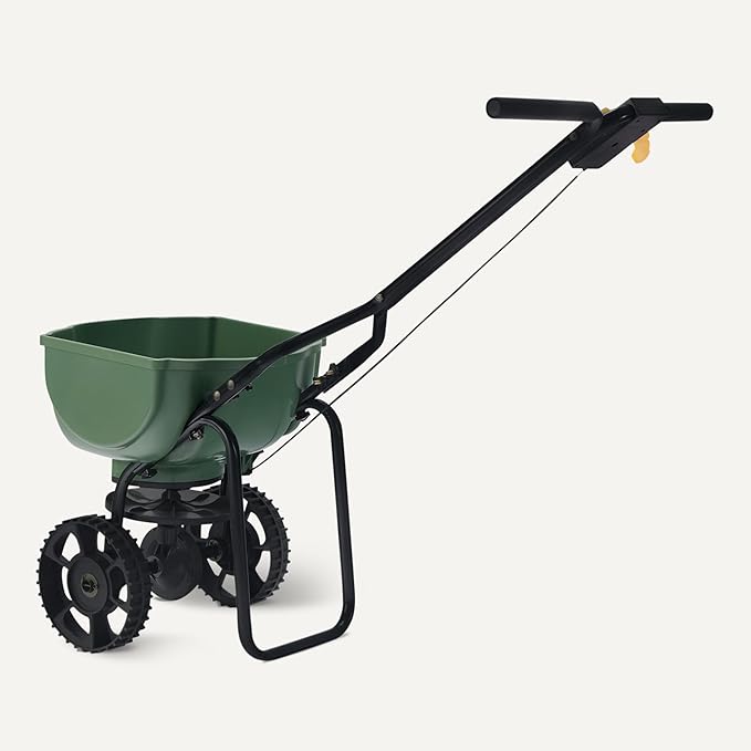 Amazon Basics Fertilizer Spreader for Lawn, 33 Pounds, 0.53 Cubic Feet, All Season, 1-Pack