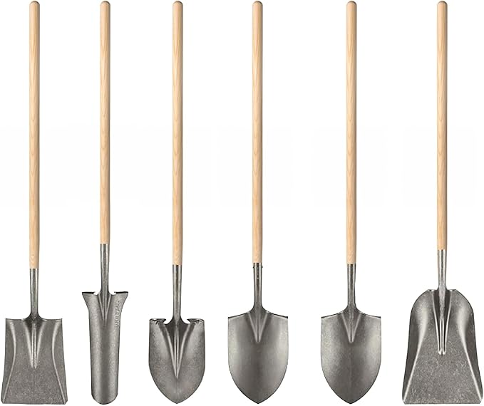 1 Pcs Shovel Handle Replacement 41" Length, 1-1/2" Diameter, Strong Hardwood Solid Ash Wood Straight Handle for Long D Shovels Garden Tool
