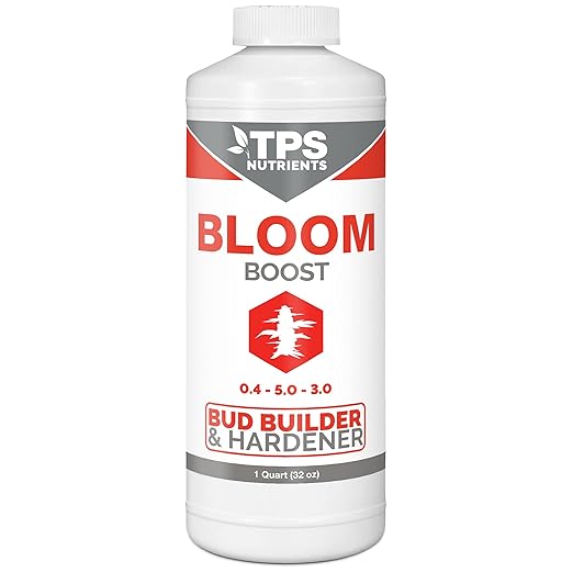 TPS NUTRIENTS Bloom Bud Builder & Flower Hardener Plant Nutrient and Supplement, Triggers Fast Flowering 1 Quart (32 oz)