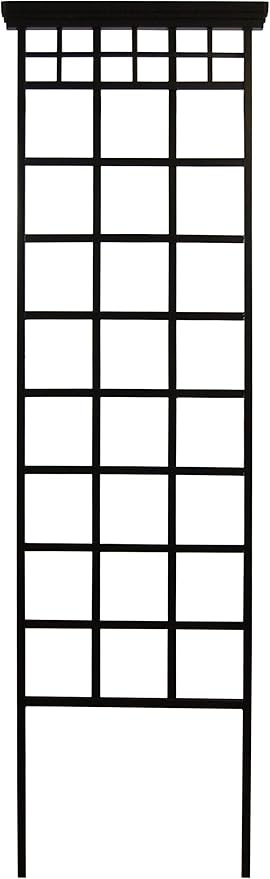 Set of 5 Panacea 82172 Mission Trellises, Black, 78" H Each