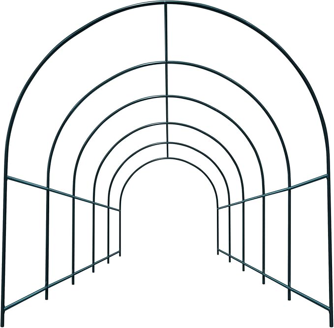 Multi-Size Large Garden Support Arch Frame Climbing Plant Arch Arbor for Flowers/Fruits/Vegetables (16.4ft x 7ft x 7.2ft)