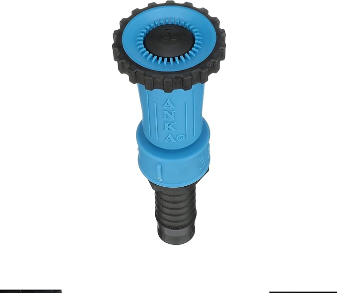 Watts ANKA Series 1-1/4" Small Inline Adjustable High-Pressure Full-Flow Hose Nozzle, Rubber O-Ring, Easy Grip, High Grade Glass Fiber Reinforced Nylon, Industrial, Agricultural, Home, Garden, Vehicle