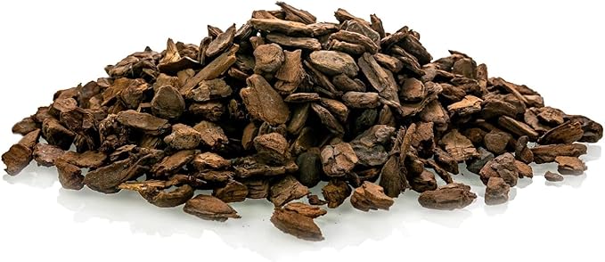 GARDENERA New Zealand Pinus Radiata Bark - Organic Hand Mixed New Zealand Orchiata Pine Bark for Orchids - Medium Chips 9-12mm - 3 Quart Bag
