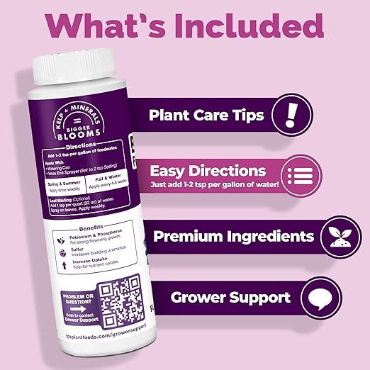 TPS NUTRIENTS Bloom Fertilizer, Concentrated PK Boost, No Nitrogen Bud and Fruit Booster, Liquid Plant Food, 32 oz (1 Quart)