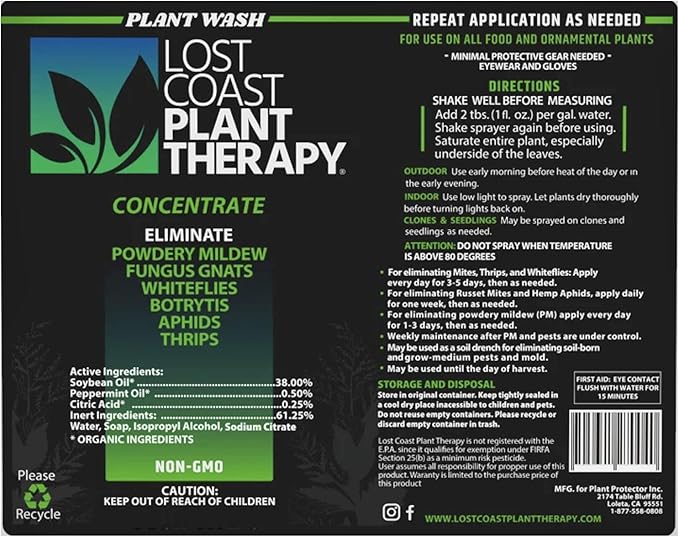 Lost Coast Plant Therapy Plant Wash 12 OZ