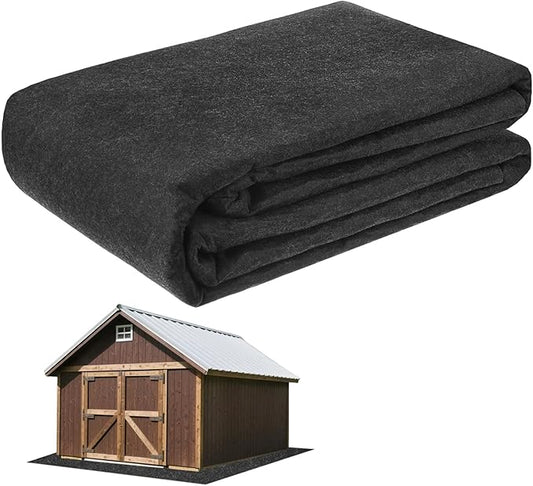 3MM Thickened Outdoor Storage Shed Mat, 17 x 7.4 FT Garage Floor Mats with Reusable, Washable, Non Slip, Durable for Protects Garage Floors/Driveways/Entrance Doors/Deck [Gray]