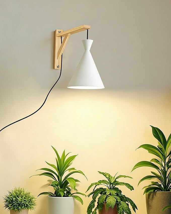 Arikashi Hanging Grow Light, LED Growing Light Full Spectrum for Indoor Plants，4/8/12H Timer, Height Adjustable Grow Lamp for Large Plants