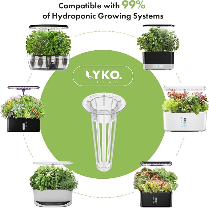 LYKOCLEAN Herb Pod for AeroGarden, idoo, Ahopegarden Hydroponics, 350+, Include Basil, Parsley, Mint, Cilantro(12-pods)