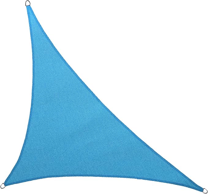 LOVE STORY 10' x 10'x 14' Right Triangle Turquoise Blue Sun Shade Sail Canopy UV Block Cover for Outdoor Patio Garden Backyard