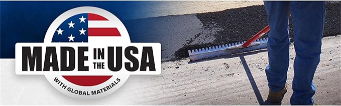 MARSHALLTOWN Asphalt Lute Rake, Sharp 36 Inch Blade, 84 Inch Aluminum Handle, T Connector, Made in The USA, RED700096C
