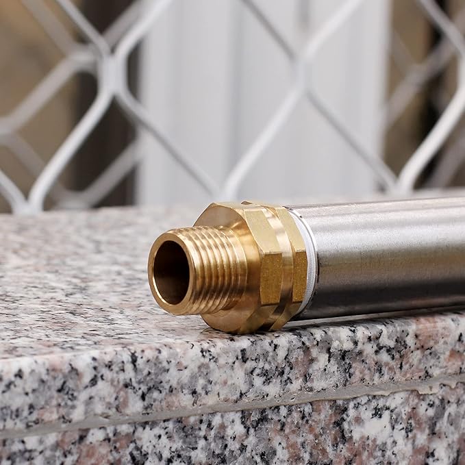 Garden Hose Connector Adapter,3/4" GHT female and 1/2" NPT male Connectors, Brass Repair Fittings, for female Hose to male Hose (10 Pack)