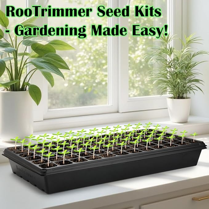 10 Pack 1020 Trays No Holes and 10 Pack 72 Cell Seed Starter Tray, 20" x 10" - Heavy Duty Reusable Plastic Seed Starter Kit for Microgreens, Seed Germination & Plant Propagation (10 Sets)