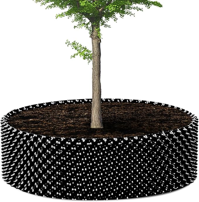60 Gallon Air Pruning Container New Plastic Nursery Pot Fruit Vegetable Garden Grow beds (4 ft Diameter), Black