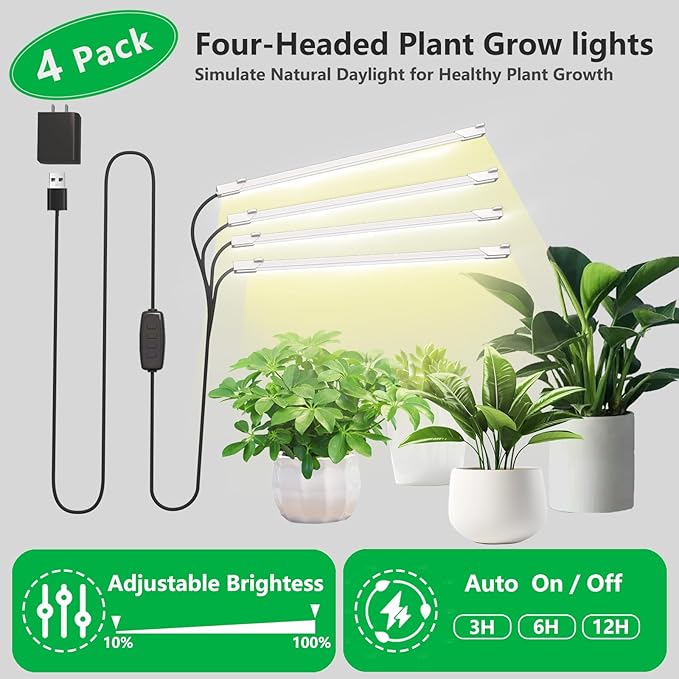 Plant Stand Indoor with Grow Lights, 64" Tall Indoor Plant Stand with Wheels, 8 Tiered Plant Shelf Indoor, Tall Plant Stands Indoor with Pulley for Living Room, Patio