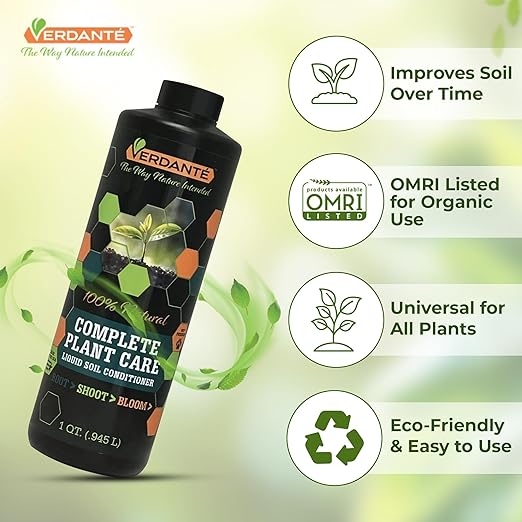 Complete Plant Care Liquid Soil Conditioner – Improve Lawn & Garden Health - Versatile Soil Conditioner for Lawns & Gardens - Simple Lawn and Garden Solutions - 1 Qt.