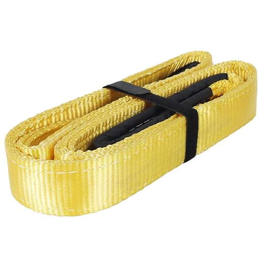 Lift Sling Straps,2"x 20' Flat Eye 2-Ply Lifting Sling Straps, Heavy Duty Polyester Lifting Straps for Industrial Shop Use Hoist Tree Rigging Moving Towing 6500 lbs Vertical, 5200 Choker, 13000 Basket