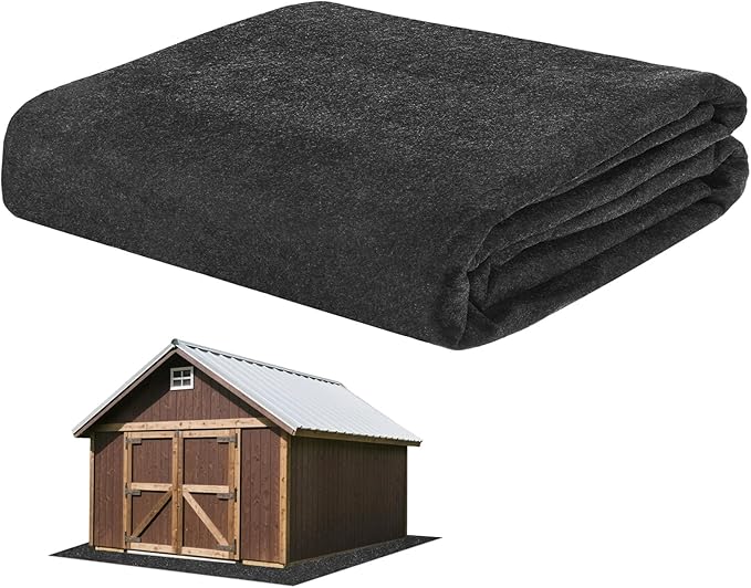 3MM Thickened Outdoor Storage Shed Mat, 8 x 6 FT Garage Floor Mats with Reusable, Washable, Non Slip, Durable for Protects Garage Floors/Driveways/Entrance Doors/Deck [Gray]
