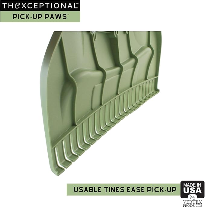 Pick-Up Paws | Premium Leaf Hand Scoops | Garden Grabber Tool for Grass, Clippings, Twigs, Debris or Needles | Set of 2 Lawn & Leaves Clean-Up Yard Rakes | Made in USA by Vertex Products | Model EX700