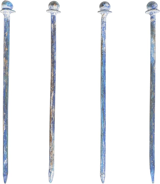 SAFAVIEH Outdoor Collection Mizell Mossy Blue Lattice Wrought Iron Moon Gateway Arbor