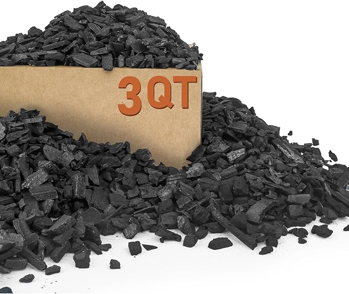3 Quarts Horticultural Charcoal for Indoor Plants-Hardwood Potting Soil Amendment for Orchids, Succulent, Cactus, Terrariums, and Gardening