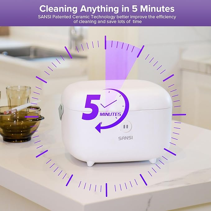 SANSI UV Light Sanitizer Box, 10W Sanitizes in 5 Minutes, 360° UVC Chips 5.1L Large Capacity Sanitizer for Baby & The Whole Family